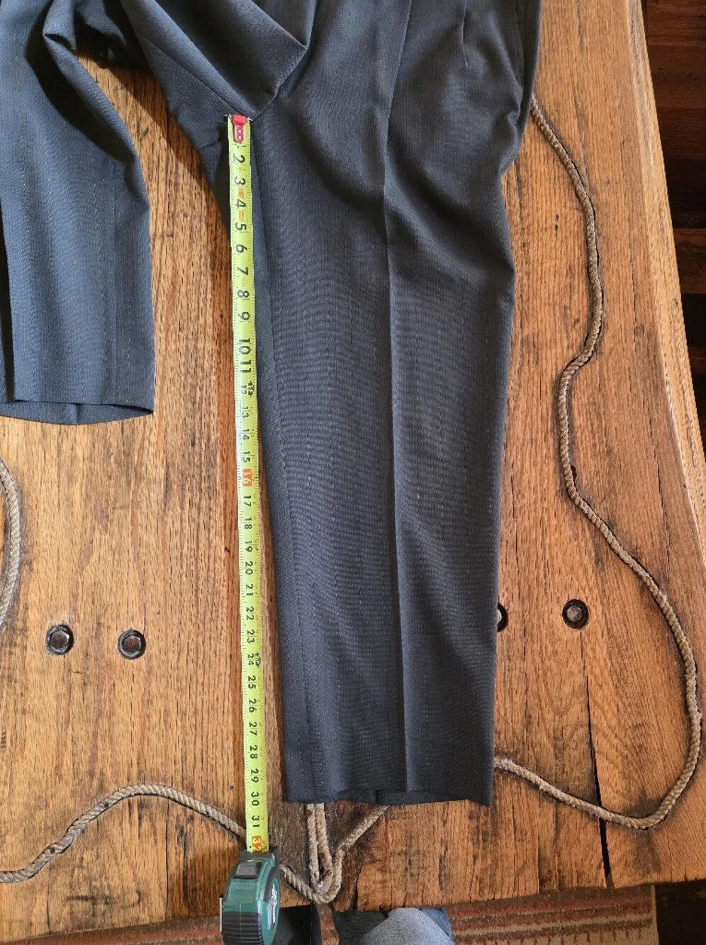 Hart Schaffner Marx Men's Dark Gray Two-Piece Suit 44